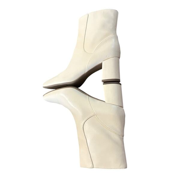 Naturalizer Wrenley Vanilla Smooth Square Toe  Ankle Booties NEW 9.5 - Picture 8 of 10